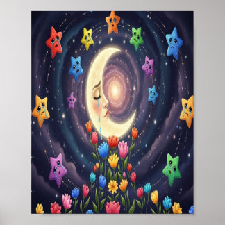 Poster sourire étoiles