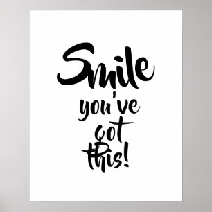Poster sourire vous avez cela