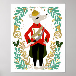 Poster Souris King Nutcracker Caractère de Noël