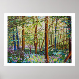 Poster Sous-bois au printemps