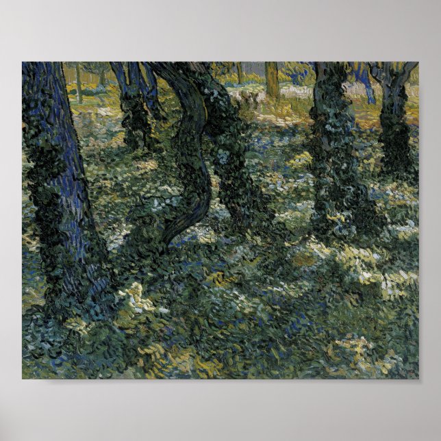 Poster Sous-bois Van Gogh Art (Devant)