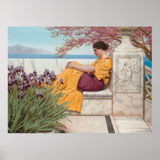 Poster Sous la fleur qui s'accroche à la toux