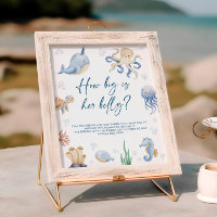Sous le Baby shower de la mer Comment Big Belly Si
