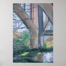 Poster Sous le pont Arroyo Seco Pasadena