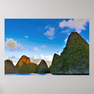 Poster Sous les karstes de Wayag