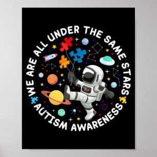 Poster Sous les mêmes étoiles Sensibilisation à l'autisme