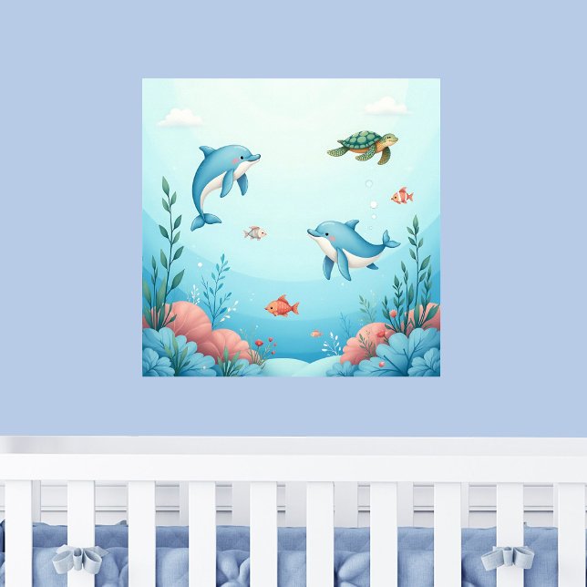 Poster Sous les mignons enfants de la mer (Créateur téléchargé)