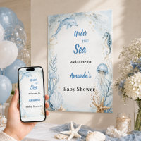 Sous l'océan bleu bienvenue Baby Shower
