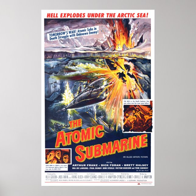 Poster Sous-marin atomique (Devant)