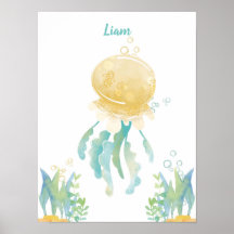 Sous-marin Whimsy Jellyfish Personnalisable