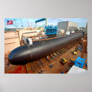 POSTER SOUS-MARINE D'ATTAQUE RAPIDE - SSN-783
