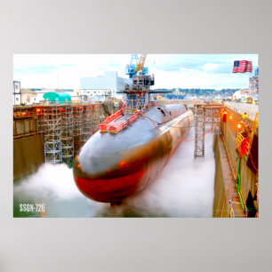 POSTER SOUS-MARINE DES MISSILES DE CROISIÈRE - SSGN-726