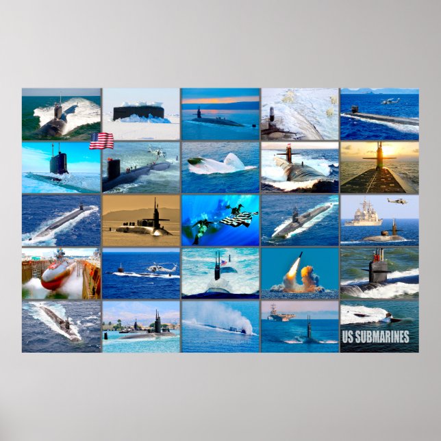 Poster SOUS-MARINS US "Montage" (Devant)