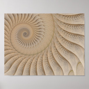 Poster Sous-remorque Abstraite spirale