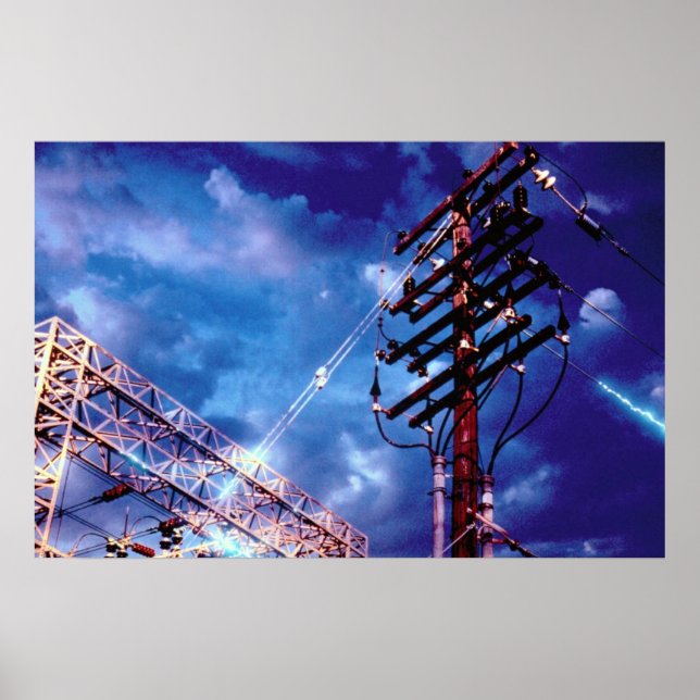 Poster Sous-station et pôle de puissance (Devant)