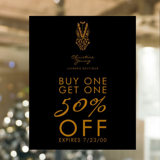 Poster Sous-vêtements Boutique Lingerie Proposition de ve (Créateur téléchargé)