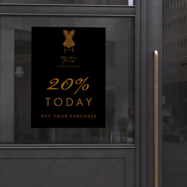 Poster Sous-vêtements Boutique Lingerie Proposition de ve (Créateur téléchargé)