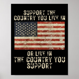 Poster Soutenez le pays dans lequel vous vivez ou soutene