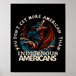 Poster Soutenez les Amérindiens contre Trump