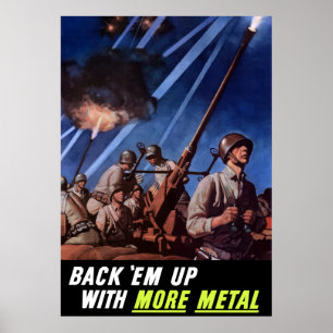 Poster Soutenez-les avec plus de métal