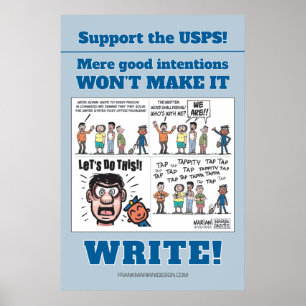 Poster Soutenez l'USPS !Poster