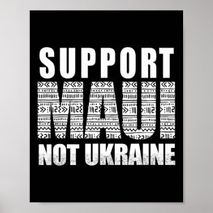 Poster Soutenez Maui pas l'Ukraine