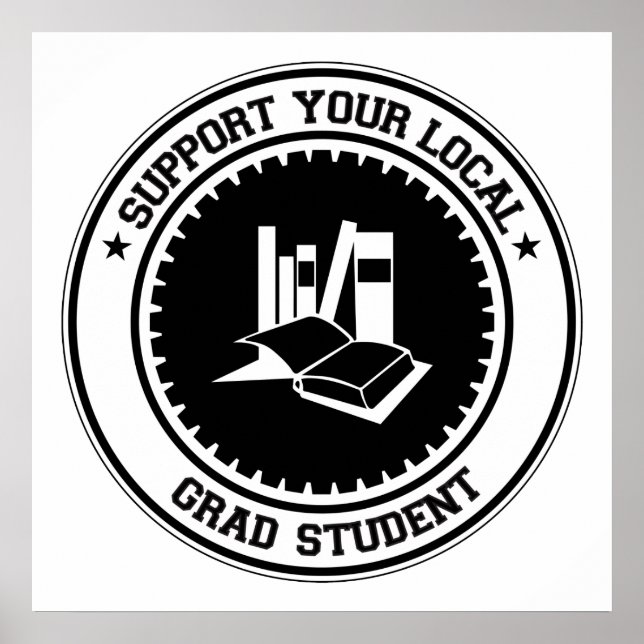 Poster Soutenez votre étudiant de troisième cycle local (Devant)