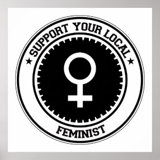 Poster Soutenez votre féministe locale