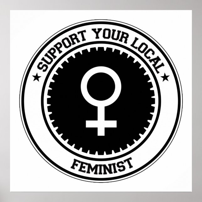Poster Soutenez votre féministe locale (Devant)