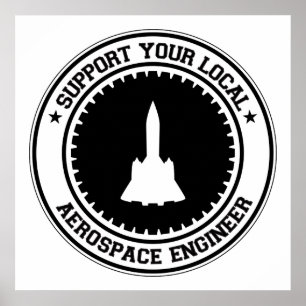 Poster Soutenez votre ingénieur aérospatial local
