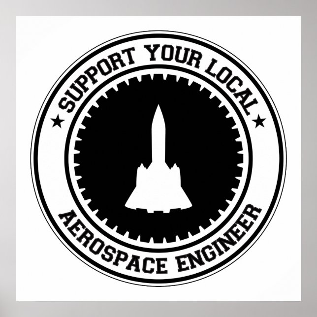 Poster Soutenez votre ingénieur aérospatial local (Devant)