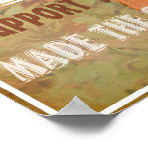 Poster Soutenez Votre Poulet Local par Heather Saulsbury