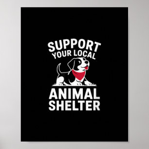 Poster Soutenez votre Secourt locale d'hébergement pour a