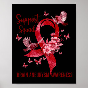 Poster Soutenir la sensibilisation à l'neurysme cérébral 