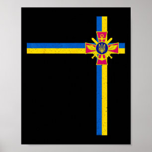 Poster Soutenir le président ukrainien Zelensky disant Uk