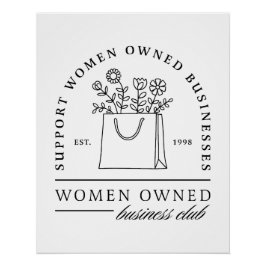 Poster Soutenir les entreprises appartenant à des femmes 