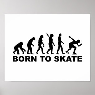 Poster Soutenu pour patiner patinage de vitesse