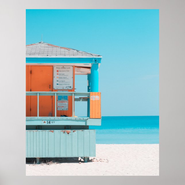 Poster South Beach, Miami Beach, États-Unis (Devant)