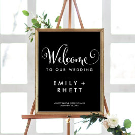 Poster Southern Belle Calligraphie | Mariage de bienvenue