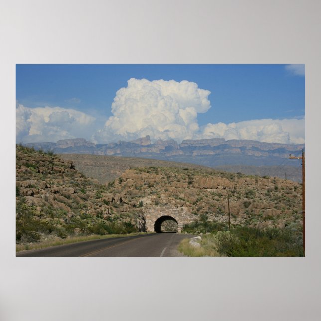 Poster Southern Vista - Big Bend, Texas (Devant)