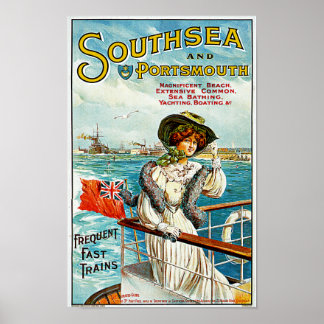 Poster Southsea et Portsmouth