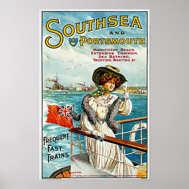 Poster Southsea et Portsmouth (Devant)