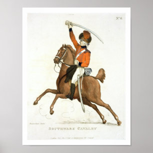Poster Southwark Cavalry Volunteer, plate 6 from 'Loyal V