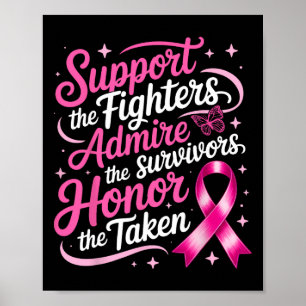 Poster Soutien à la sensibilisation au cancer du sein Com