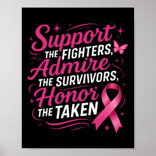 Poster Soutien à la sensibilisation au cancer du sein Com
