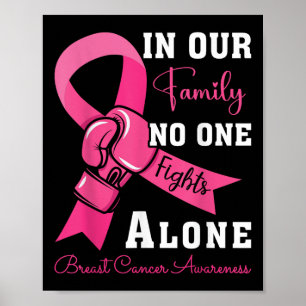 Poster Soutien au cancer du sein Famille Femmes Cancer du