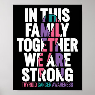 Poster Soutien au cancer Famille Théroïde Sensibilisation