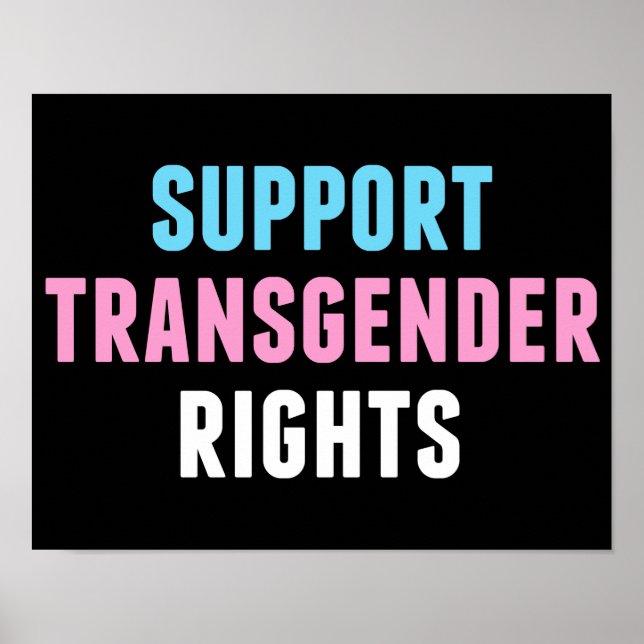Poster Soutien aux droits transgenres (Devant)