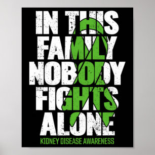Poster Soutien aux maladies du rein - Famille Maladie du 
