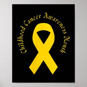 Poster Soutien contre le cancer de l'enfant Famille Cance